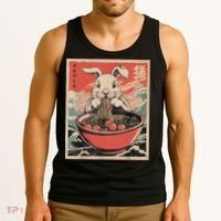 Easter Bunny Anime Ramen Tees Japanese Kawaii Funny Graphic  Tank Top thumb 3