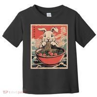Easter Bunny Anime Ramen Tees Japanese Kawaii Funny Graphic  Toddler T-Shirt thumb 0