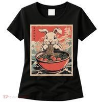 Easter Bunny Anime Ramen Tees Japanese Kawaii Funny Graphic  Women's T-Shirt thumb 0