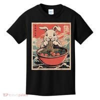 Easter Bunny Anime Ramen Tees Japanese Kawaii Funny Graphic  Kids T-Shirt thumb 0