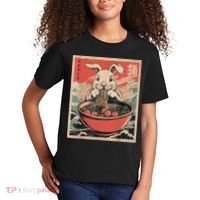 Easter Bunny Anime Ramen Tees Japanese Kawaii Funny Graphic  Kids T-Shirt thumb 2