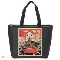 Easter Bunny Anime Ramen Tees Japanese Kawaii Funny Graphic  Tote Bag thumb 0