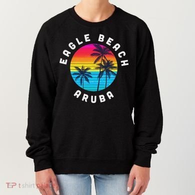 Eagle Beach Aruba Vacation Souvenir Sunset Beach Women's Sweatshirt