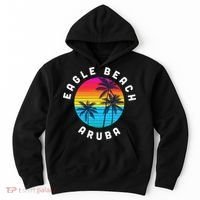 Eagle Beach Aruba Vacation Souvenir Sunset Beach Hoodie thumb 0