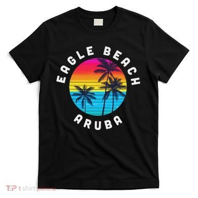 Eagle Beach Aruba Vacation Souvenir Sunset Beach T-Shirt