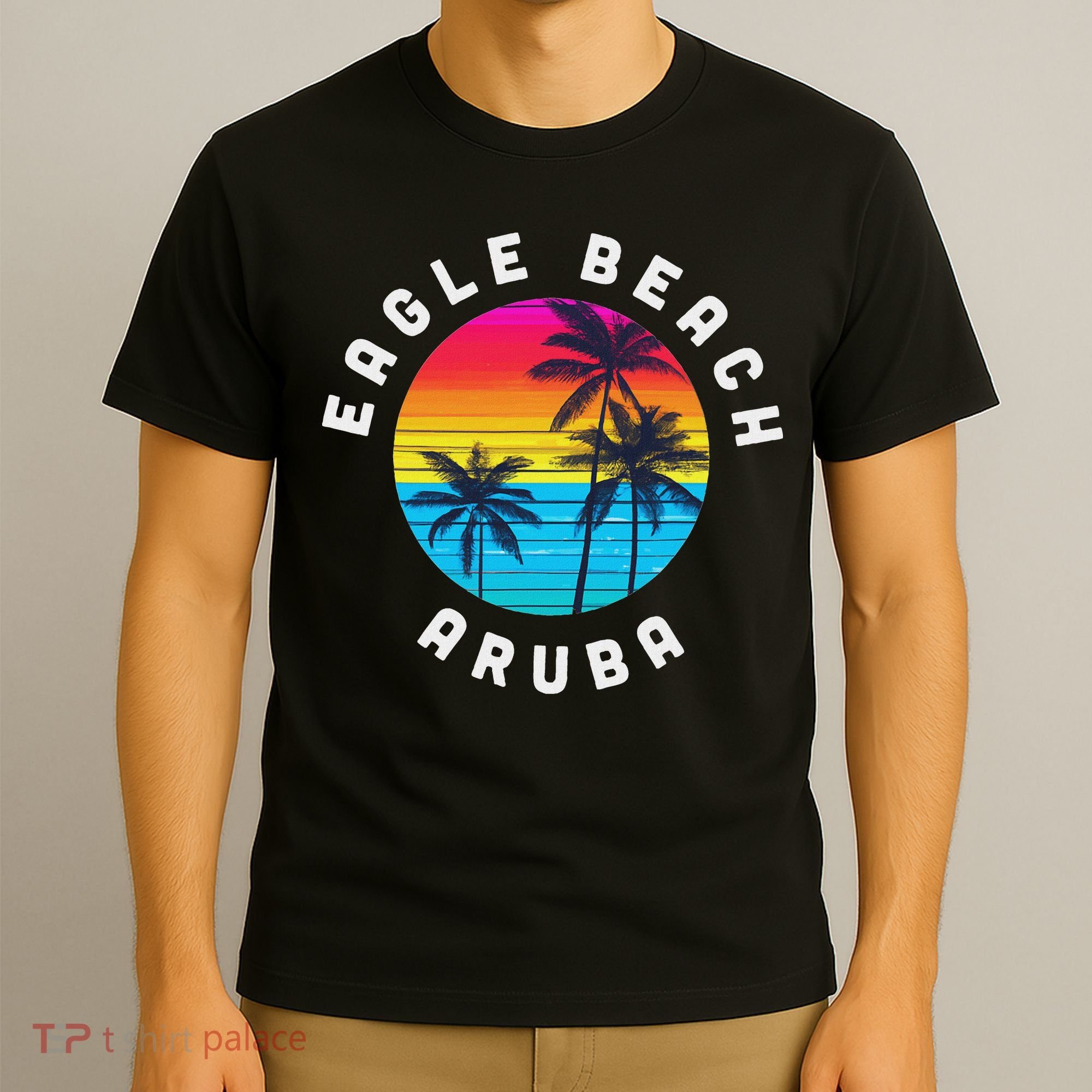 Eagle Beach Aruba Vacation Souvenir Sunset Beach T-Shirt