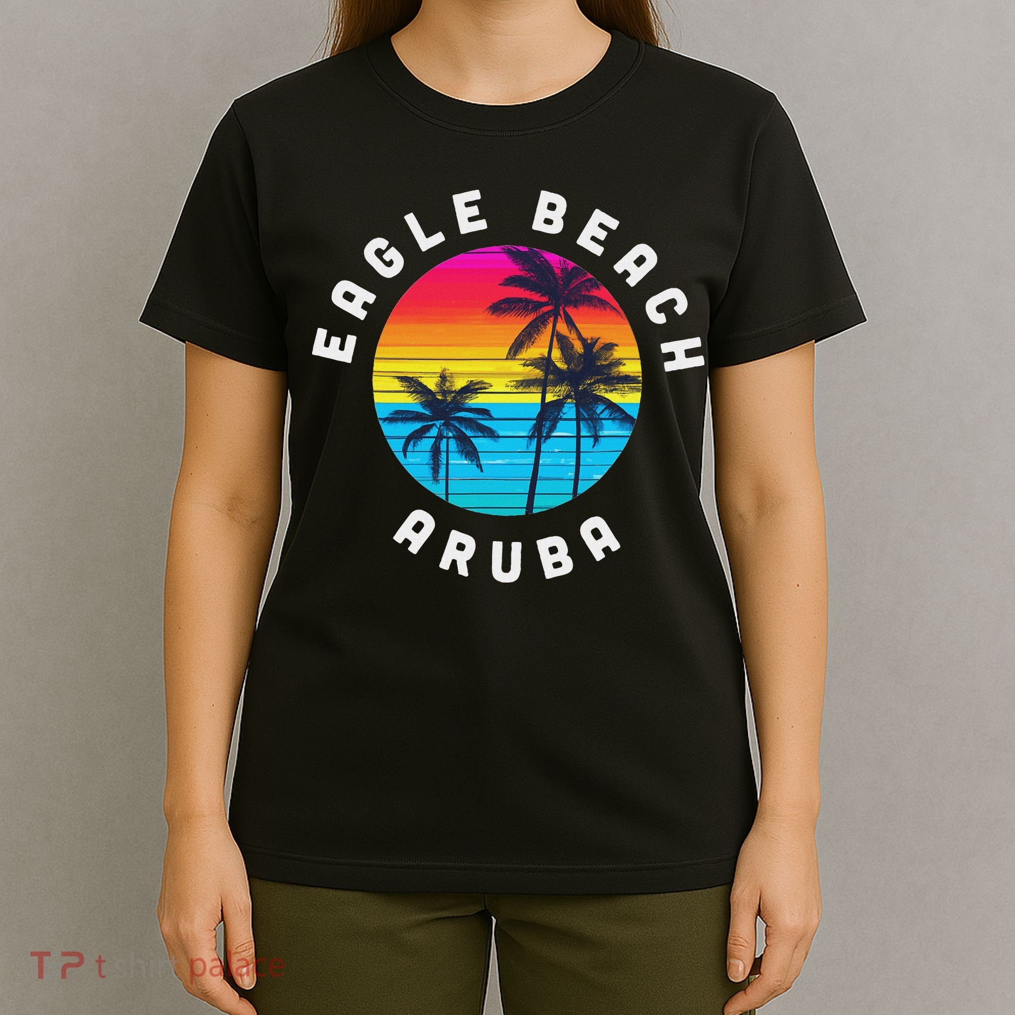 Eagle Beach Aruba Vacation Souvenir Sunset Beach T-Shirt