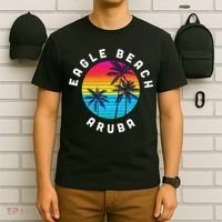 Eagle Beach Aruba Vacation Souvenir Sunset Beach T-Shirt thumb 6