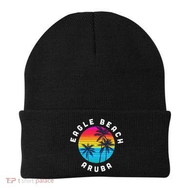 Eagle Beach Aruba Vacation Souvenir Sunset Beach Beanie