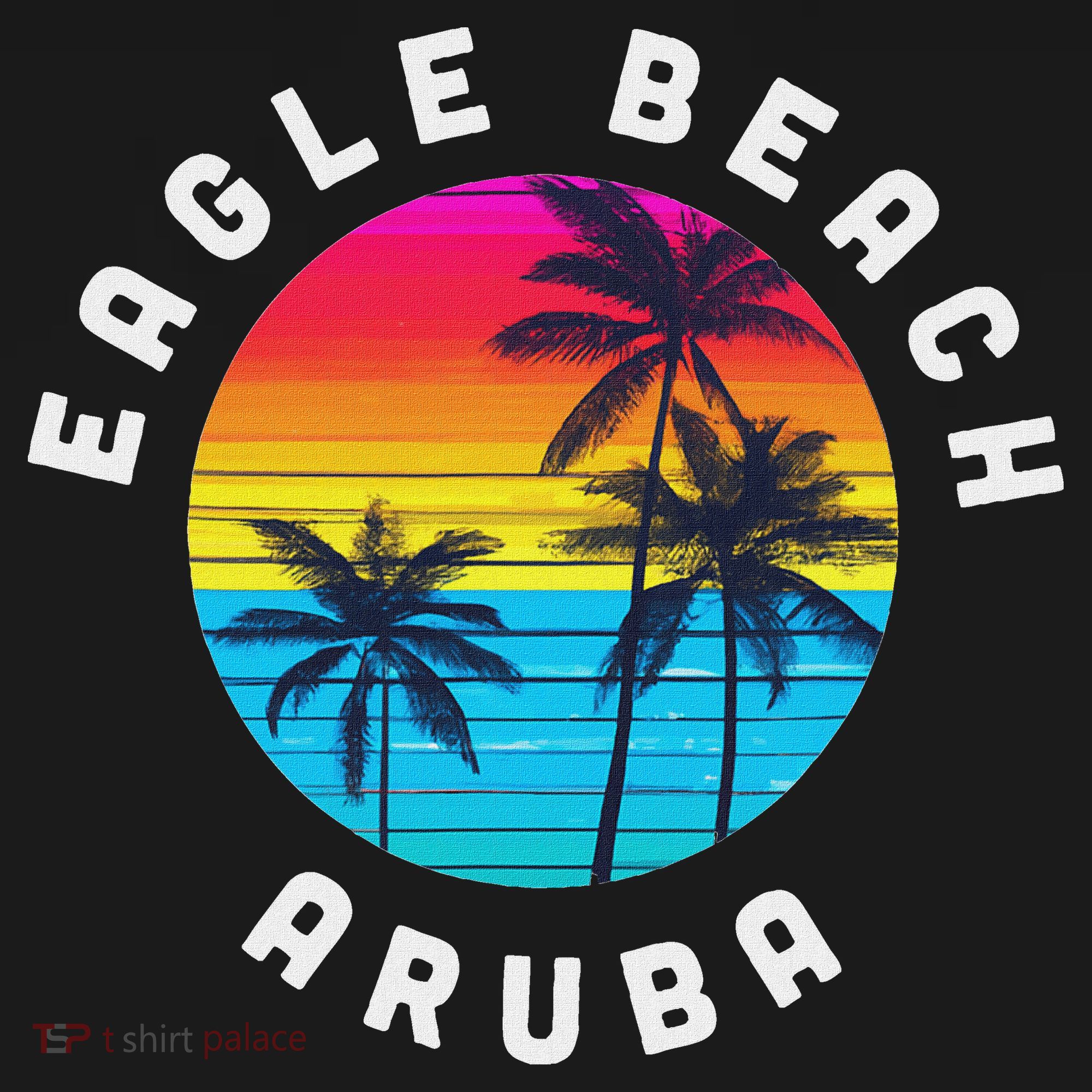 Eagle Beach Aruba Vacation Souvenir Sunset Beach Polo