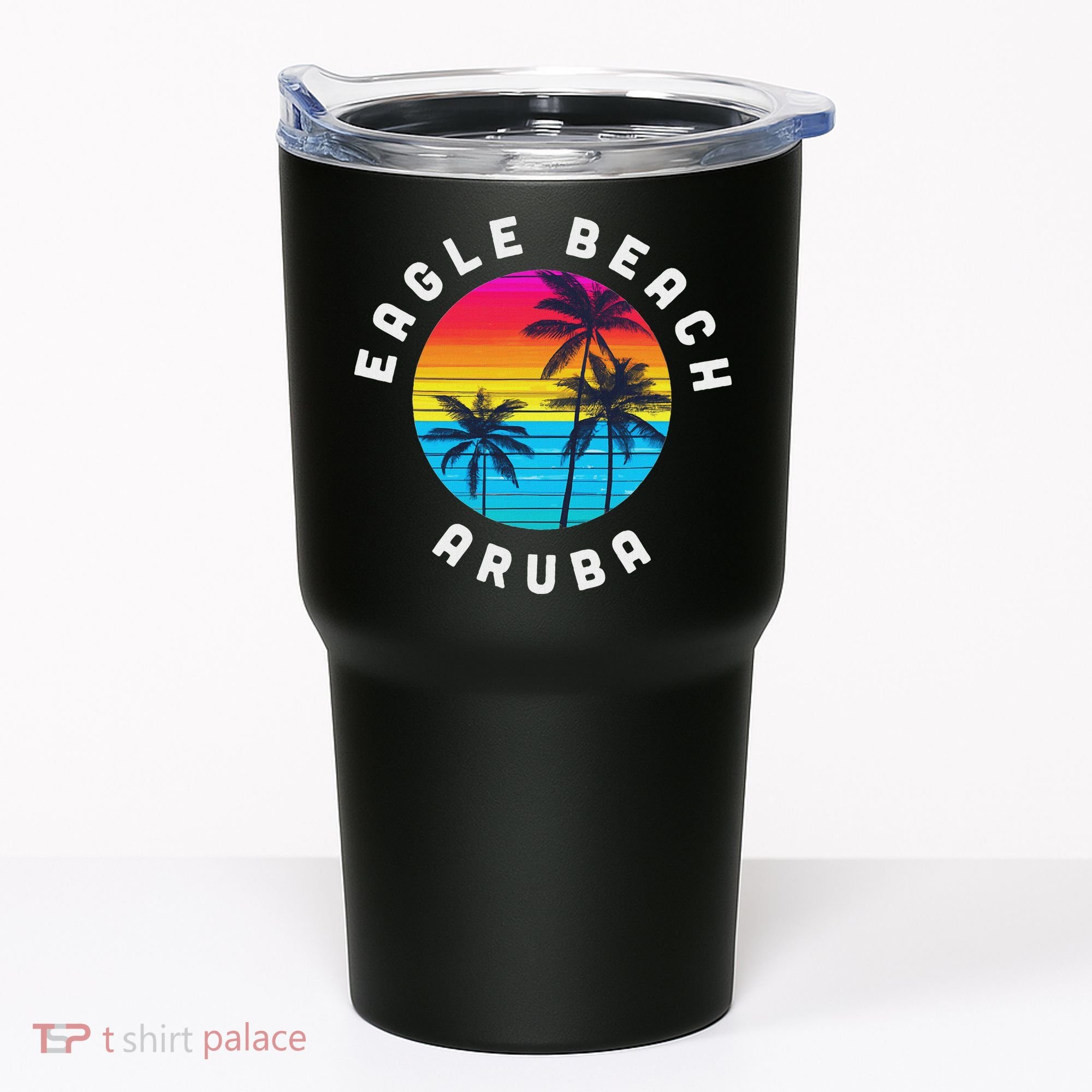 Eagle Beach Aruba Vacation Souvenir Sunset Beach Tumbler