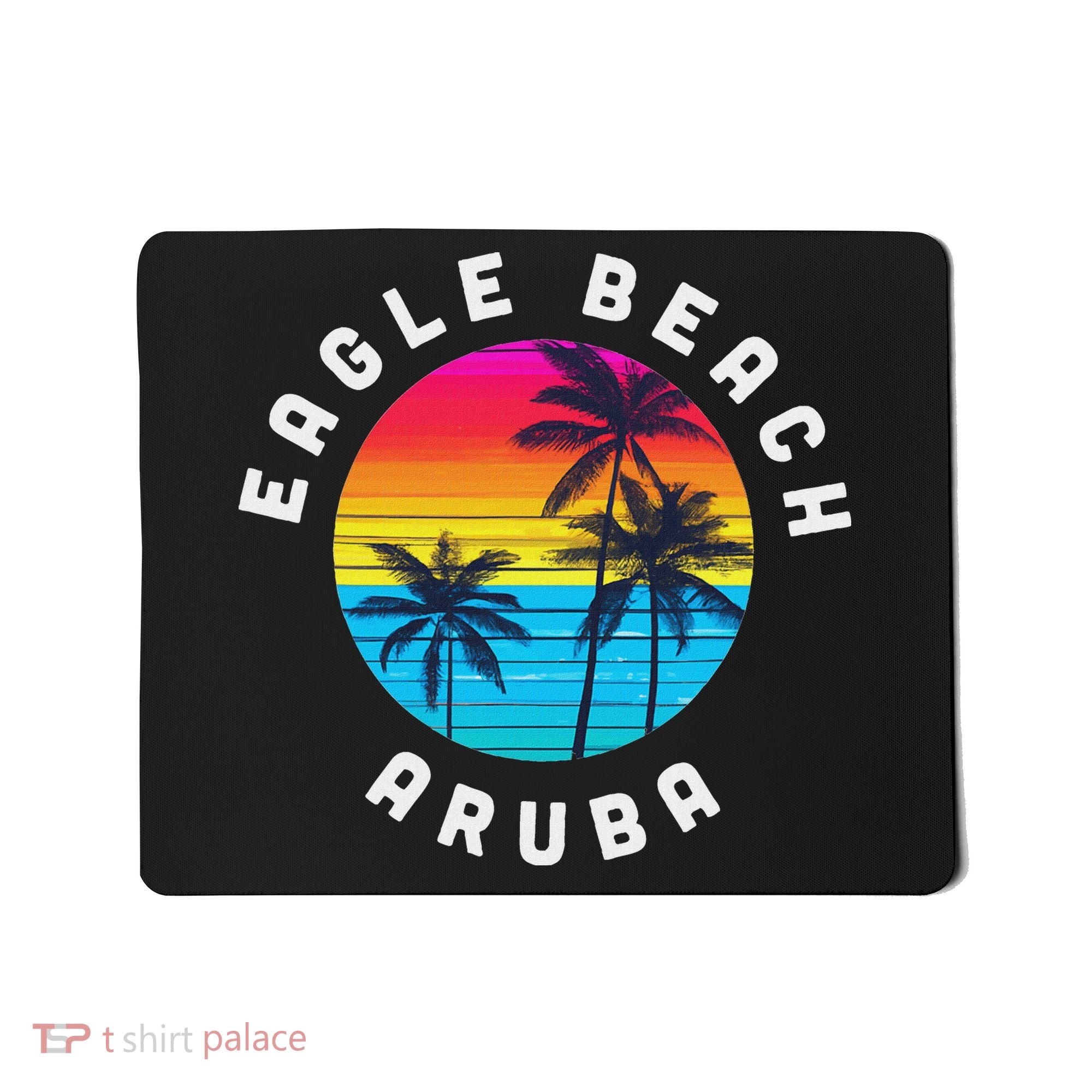 Eagle Beach Aruba Vacation Souvenir Sunset Beach Mousepad