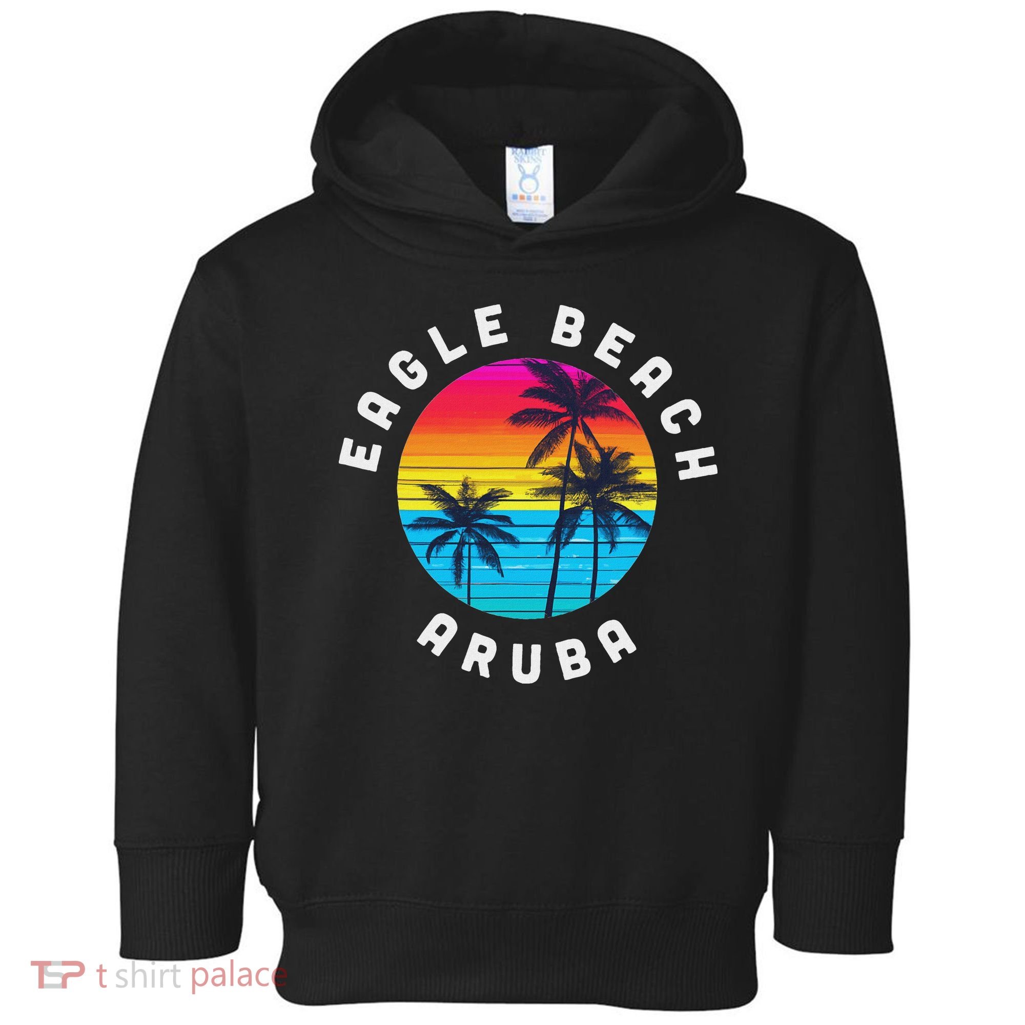 Eagle Beach Aruba Vacation Souvenir Sunset Beach Toddler Hoodie