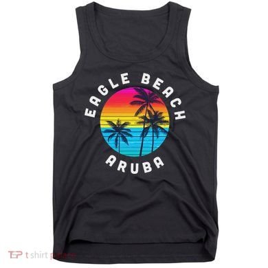 Eagle Beach Aruba Vacation Souvenir Sunset Beach Tank Top