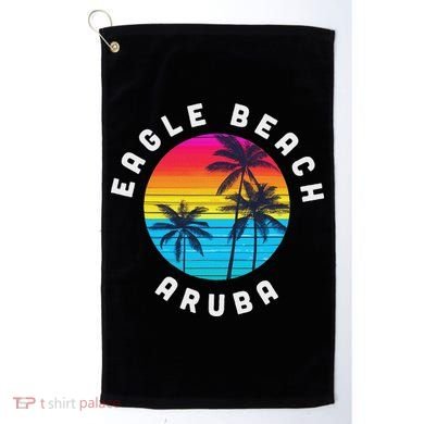 Eagle Beach Aruba Vacation Souvenir Sunset Beach Golf Towel