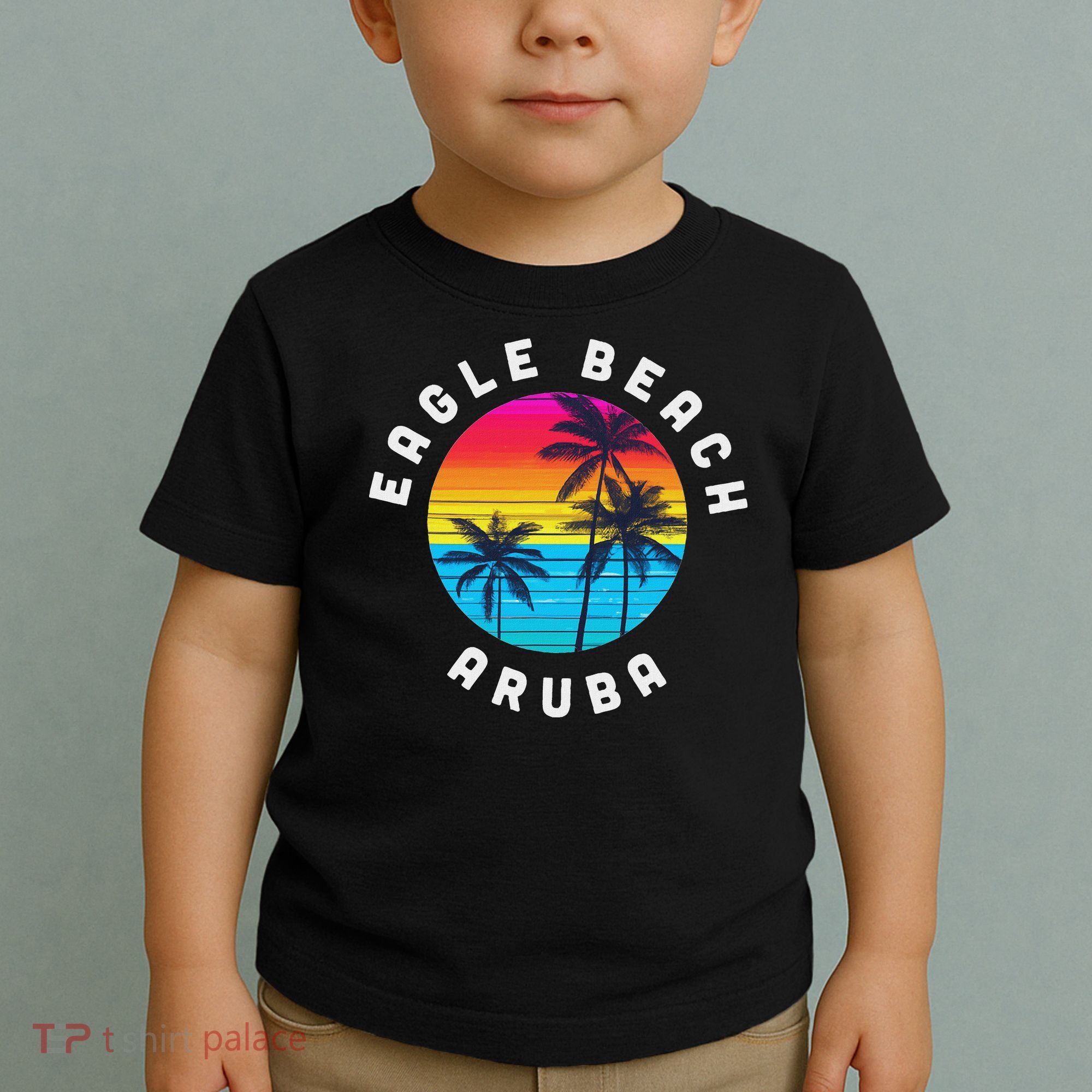 Eagle Beach Aruba Vacation Souvenir Sunset Beach Toddler T-Shirt