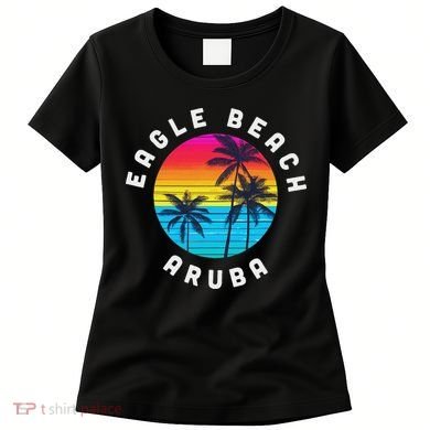 Eagle Beach Aruba Vacation Souvenir Sunset Beach Women's T-Shirt