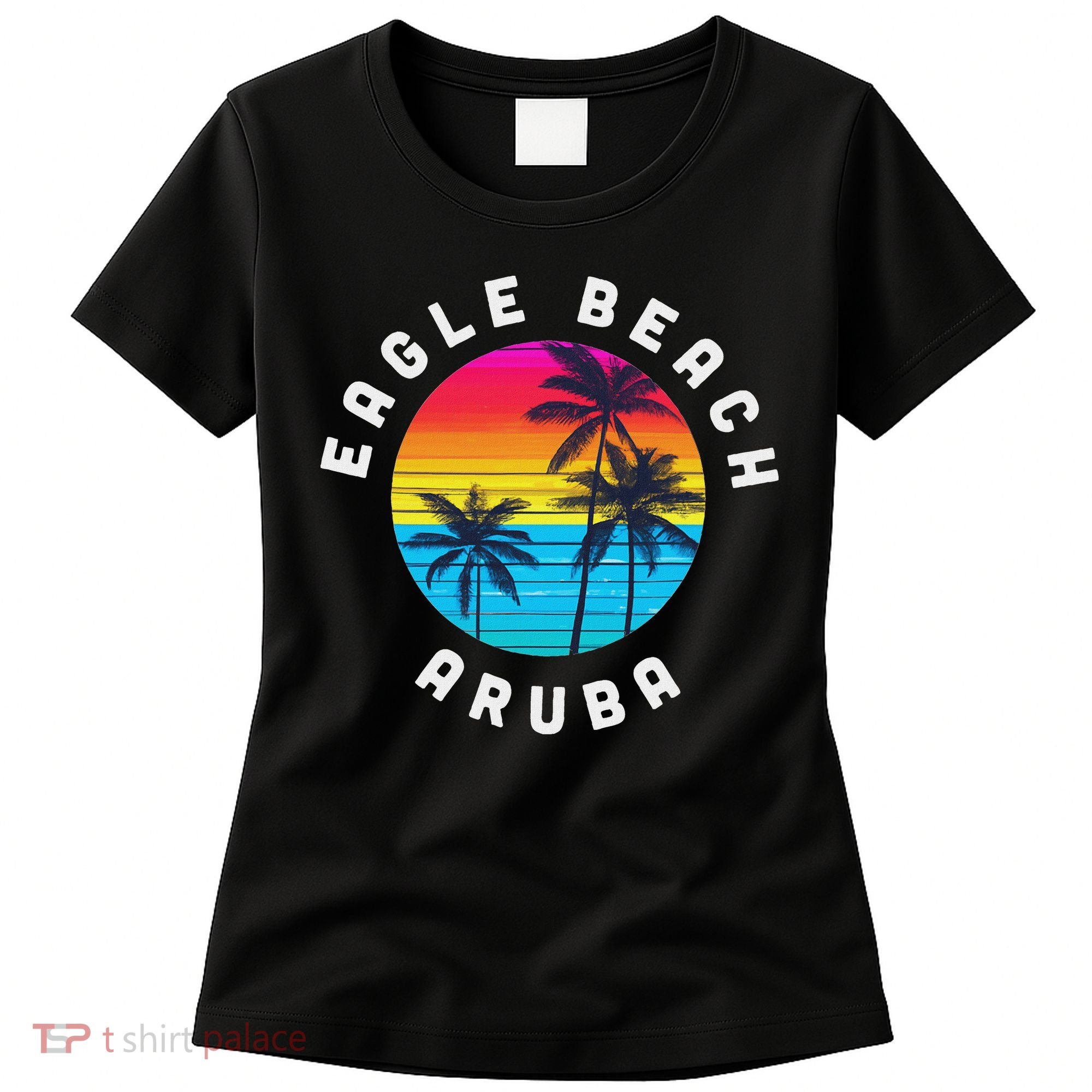 Eagle Beach Aruba Vacation Souvenir Sunset Beach Women's T-Shirt
