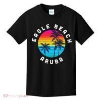 Eagle Beach Aruba Vacation Souvenir Sunset Beach Kids T-Shirt thumb 0
