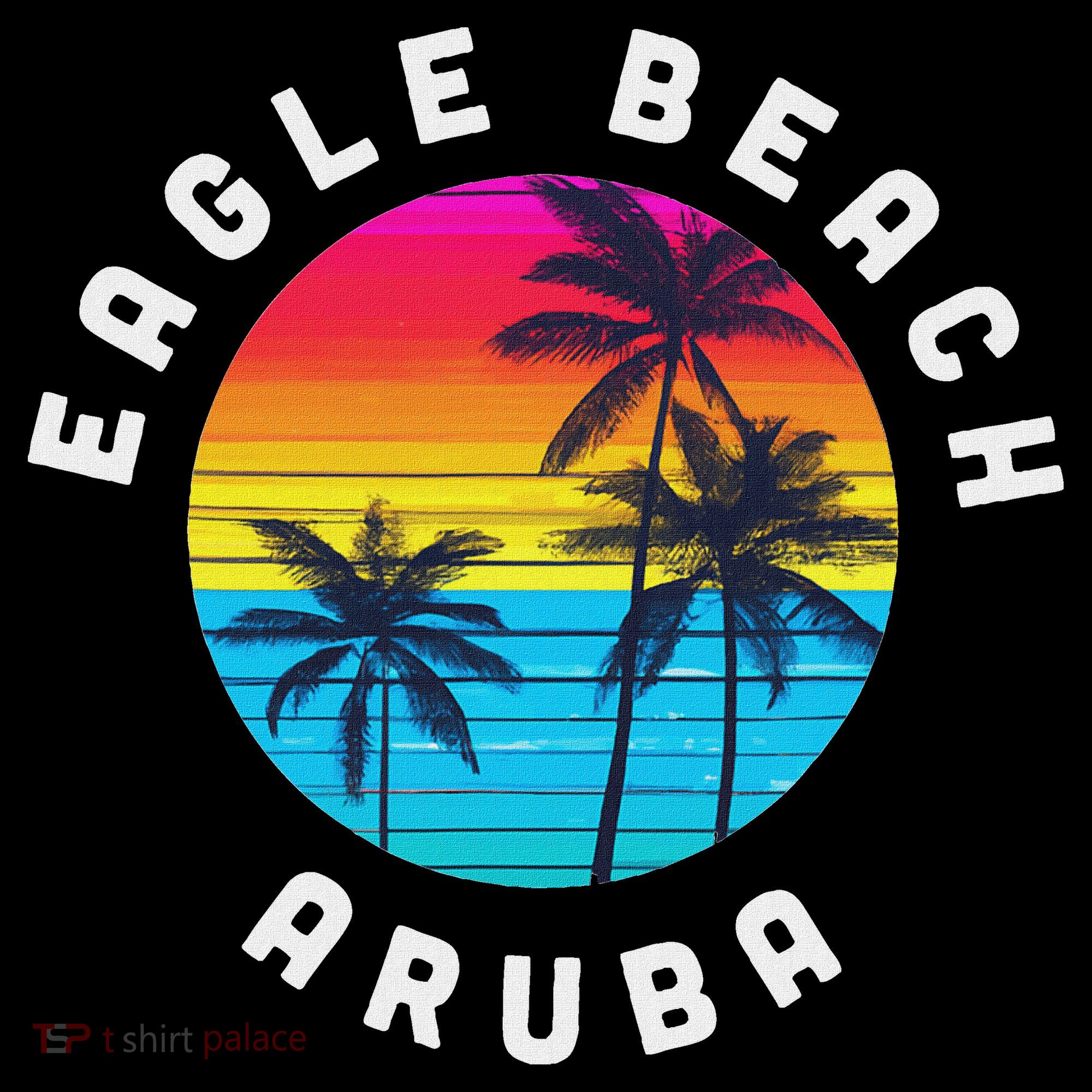 Eagle Beach Aruba Vacation Souvenir Sunset Beach Kids T-Shirt