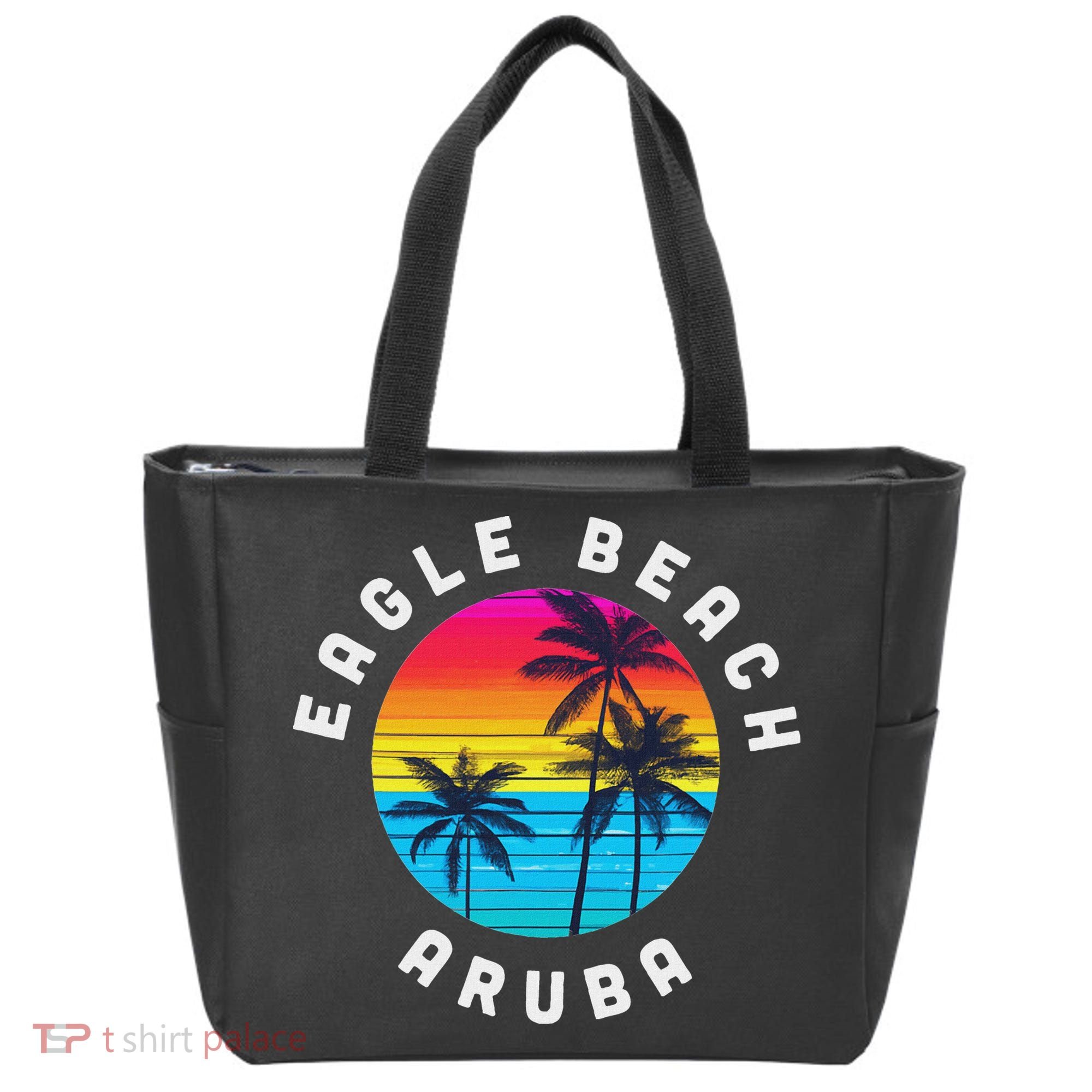 Eagle Beach Aruba Vacation Souvenir Sunset Beach Tote Bag