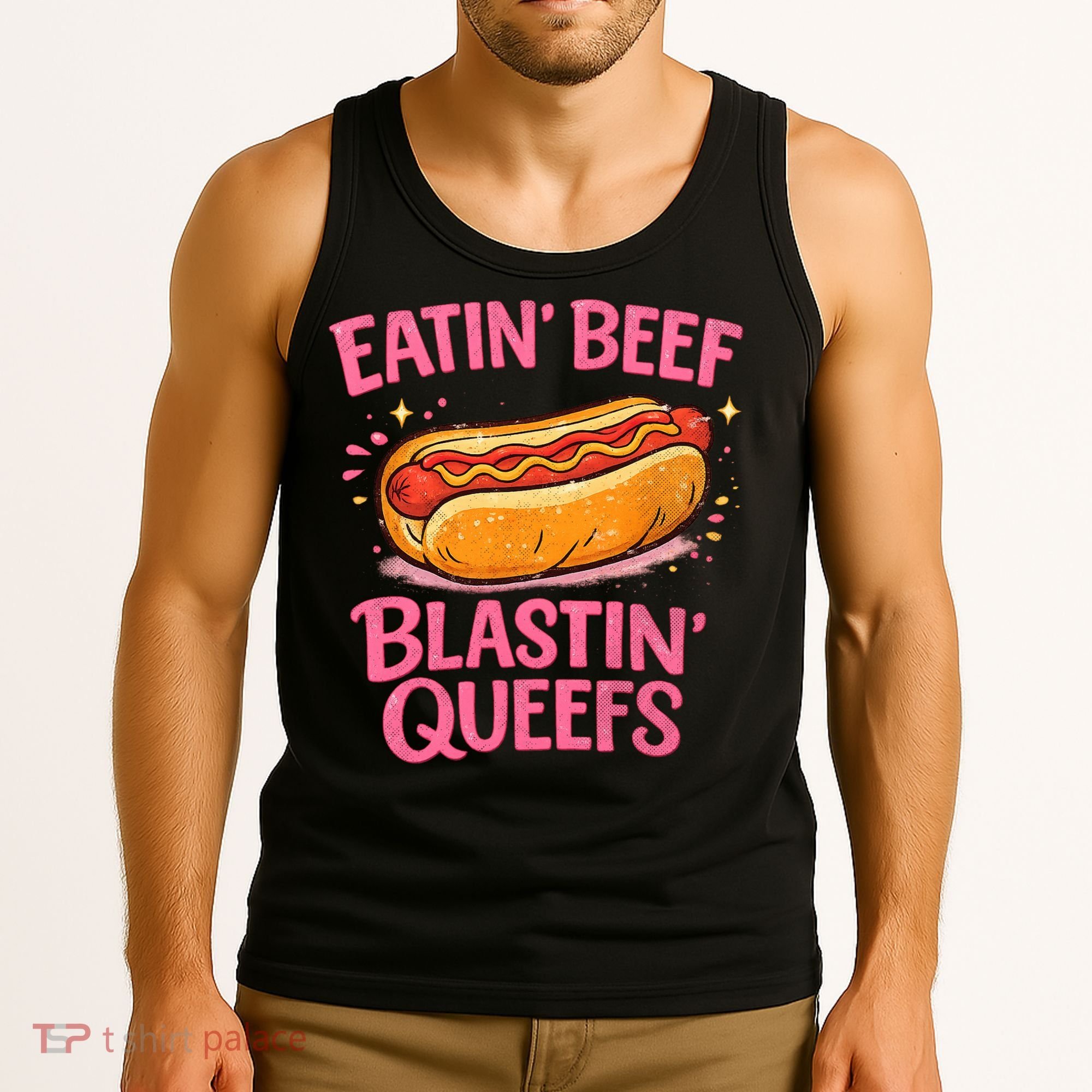 Eatin' Beef Blastin' Queefs Tank Top