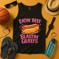 Eatin' Beef Blastin' Queefs Tank Top thumb 4