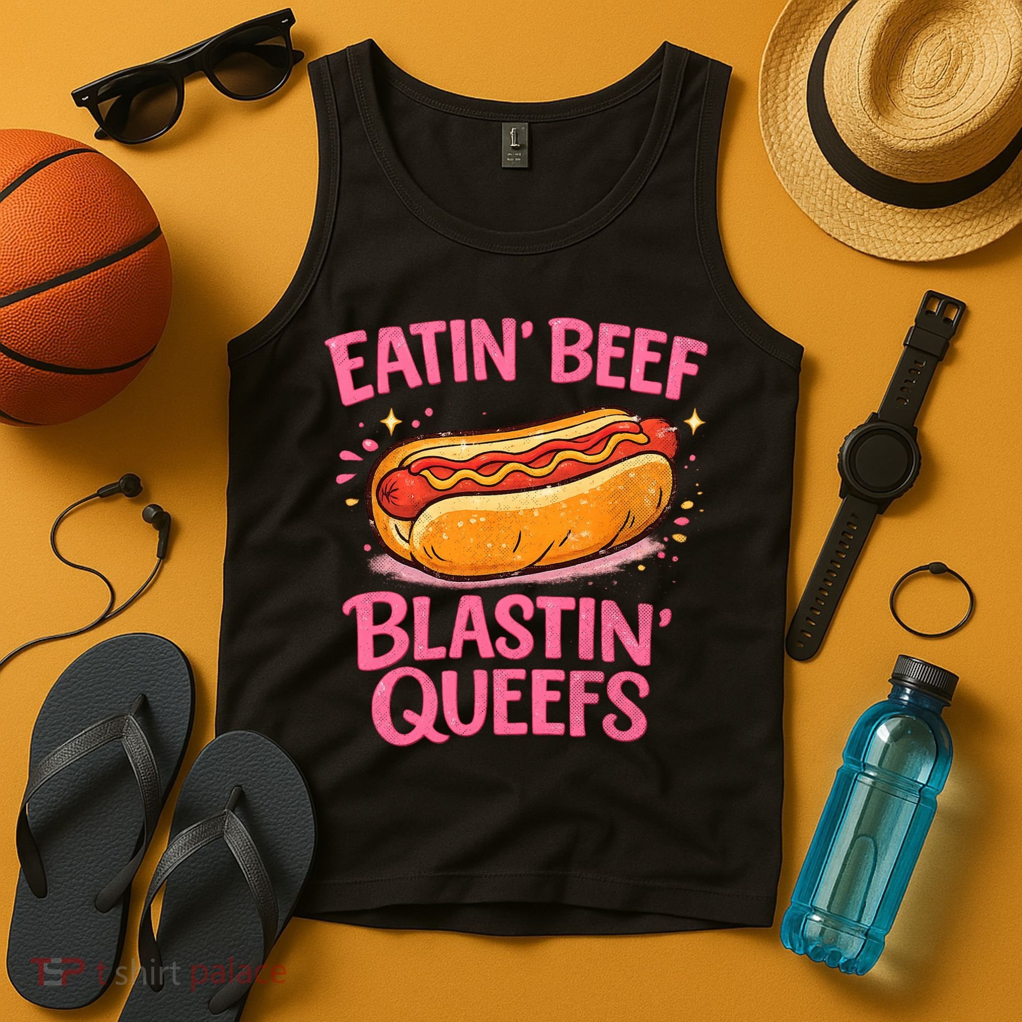 Eatin' Beef Blastin' Queefs Tank Top