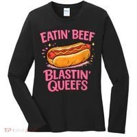 Eatin' Beef Blastin' Queefs Women's Long Sleeve Shirt thumb 0