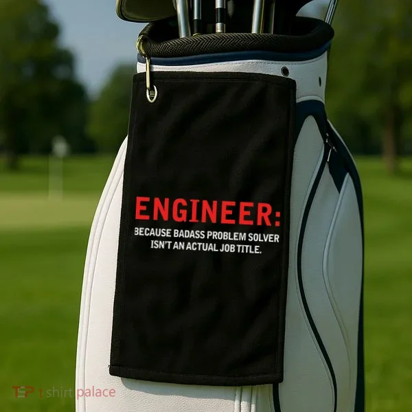 Engineer Because Badass Problem Solver Isn’t An Actual Job Golf Towel