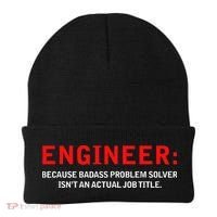 Engineer Because Badass Problem Solver Isn’t An Actual Job Beanie thumb 0