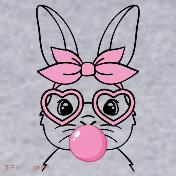 Easter Bunny Bubble Gum Cute Women's Sweatshirt