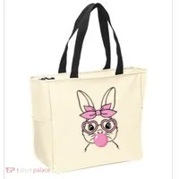 Easter Bunny Bubble Gum Cute Tote Bag thumb 2