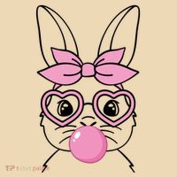 Easter Bunny Bubble Gum Cute Tote Bag thumb 4