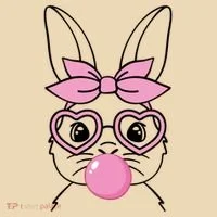 Easter Bunny Bubble Gum Cute Tote Bag thumb 4