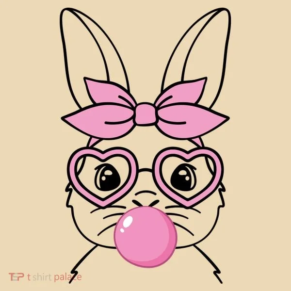 Easter Bunny Bubble Gum Cute Tote Bag