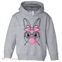 Easter Bunny Bubble Gum Cute Toddler Hoodie thumb 0