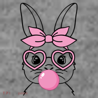 Easter Bunny Bubble Gum Cute Toddler Hoodie thumb 2