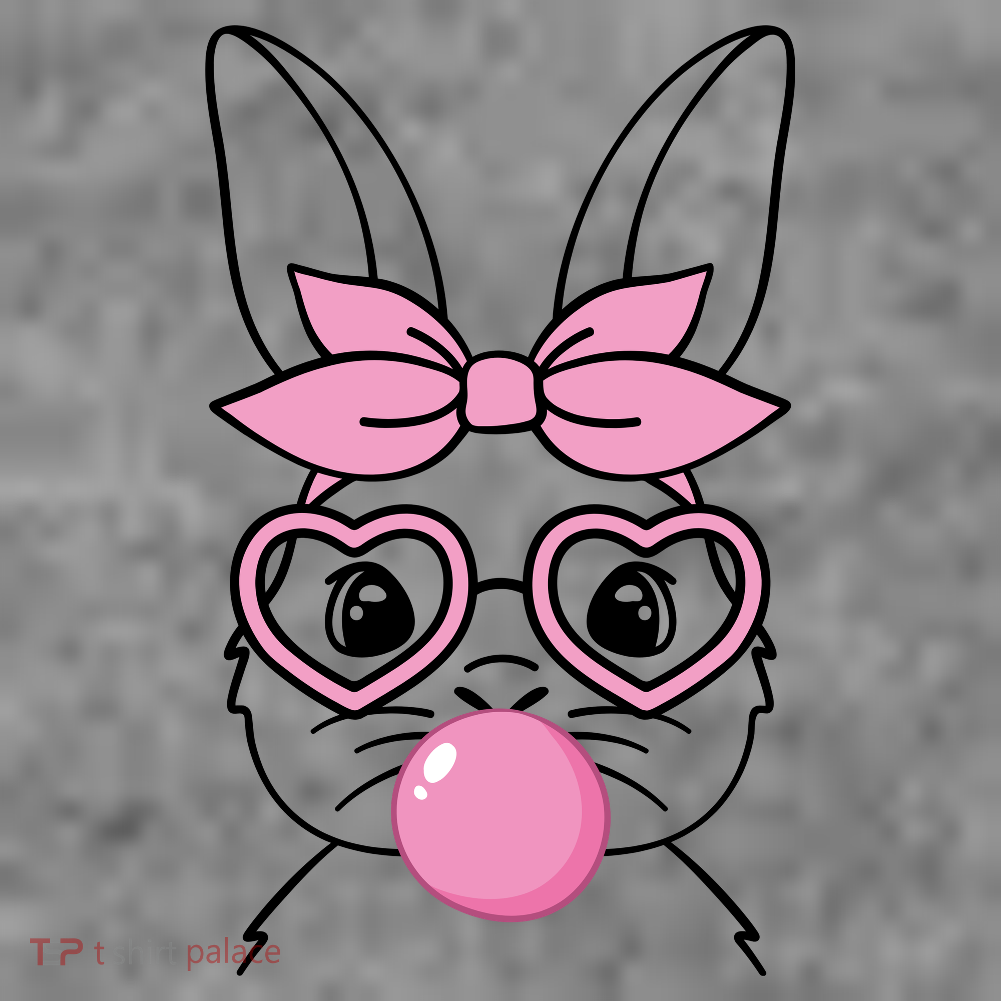 Easter Bunny Bubble Gum Cute Toddler Hoodie