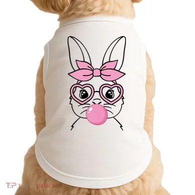 Easter Bunny Bubble Gum Cute Doggie Tank
