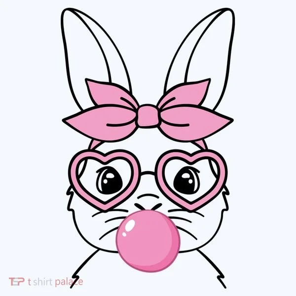 Easter Bunny Bubble Gum Cute Doggie Tank
