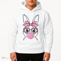 Easter Bunny Bubble Gum Cute Hoodie thumb 2