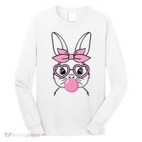 Easter Bunny Bubble Gum Cute Long Sleeve Shirt thumb 0