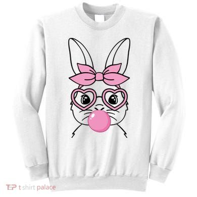 Easter Bunny Bubble Gum Cute Sweatshirt