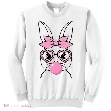 Easter Bunny Bubble Gum Cute Sweatshirt