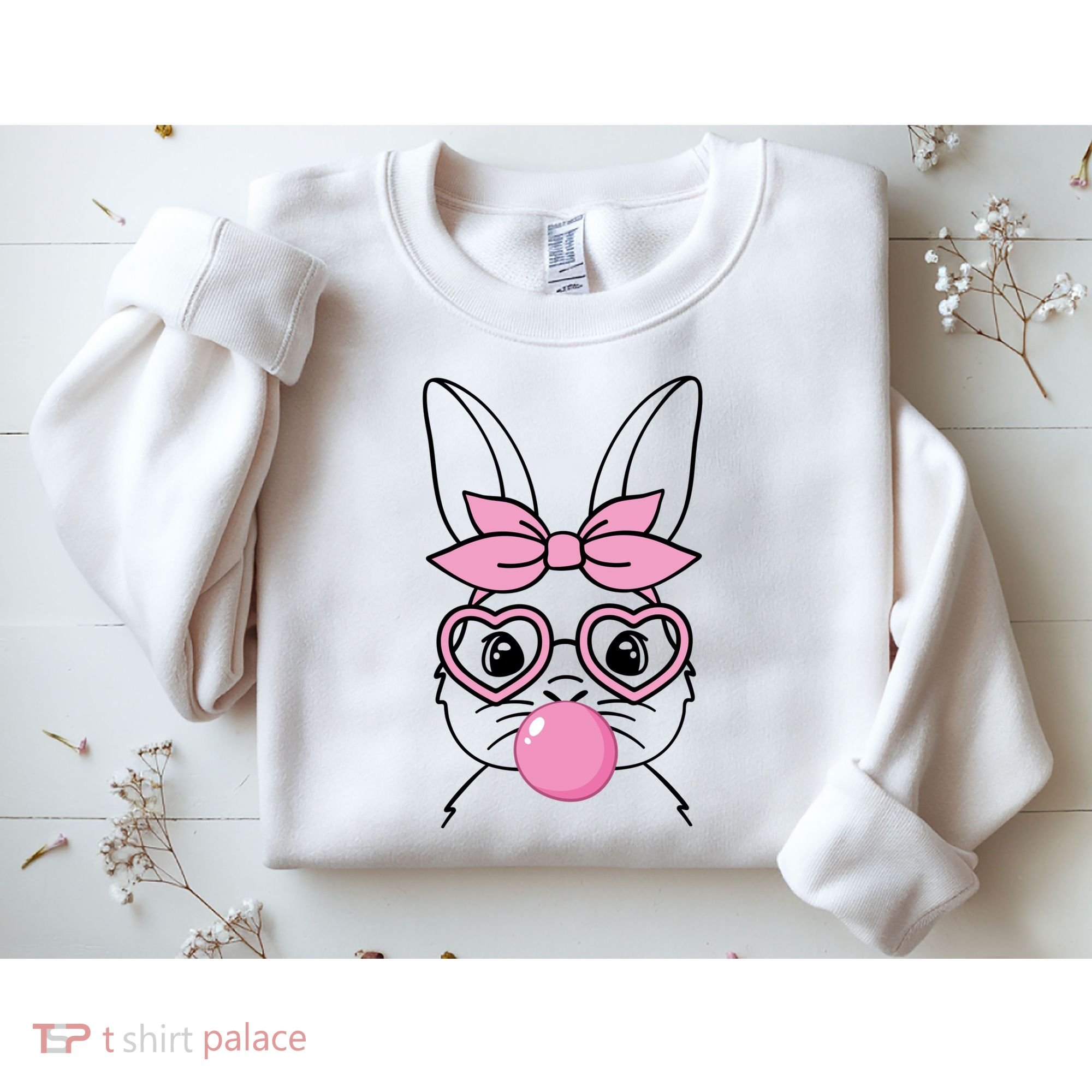 Easter Bunny Bubble Gum Cute Sweatshirt