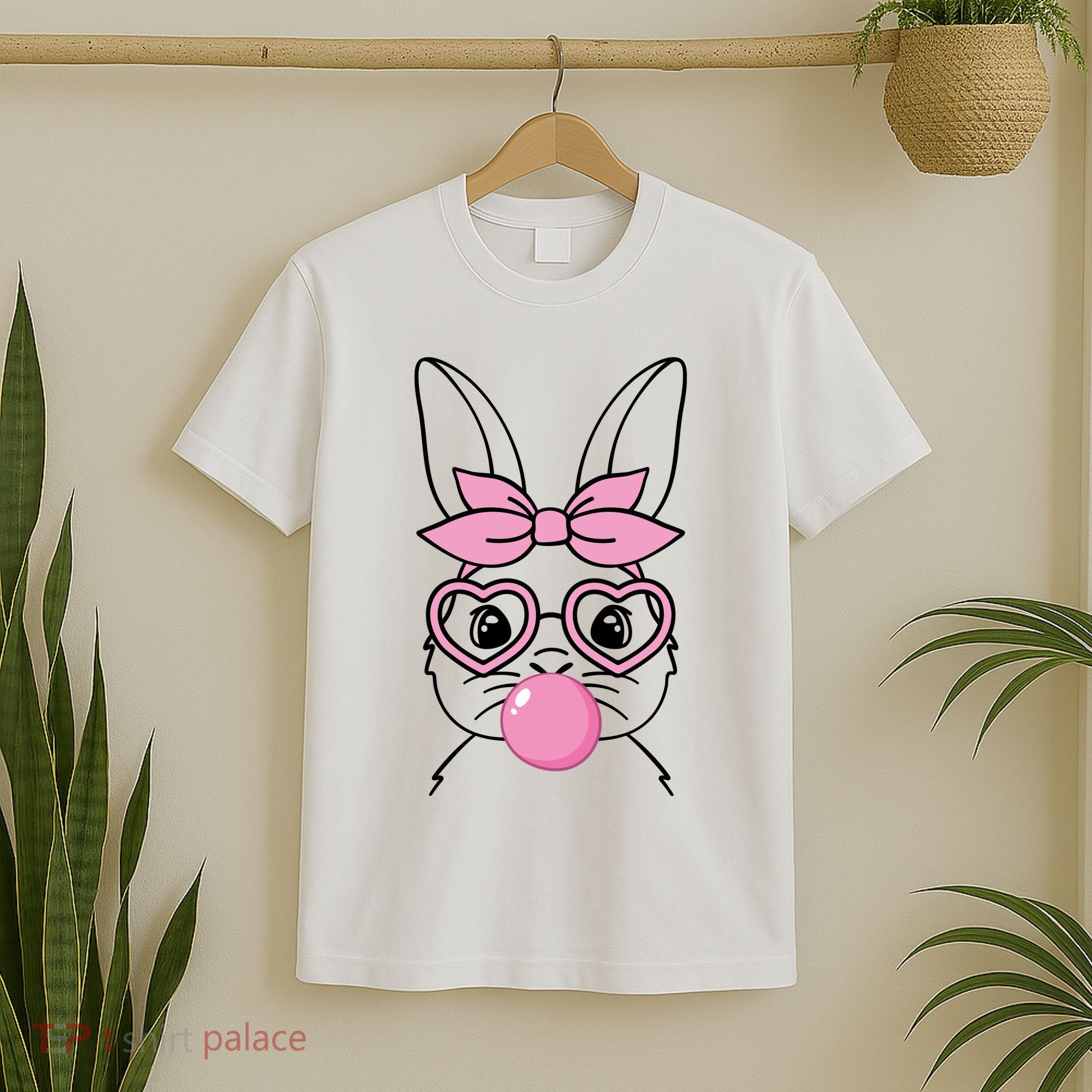 Easter Bunny Bubble Gum Cute T-Shirt