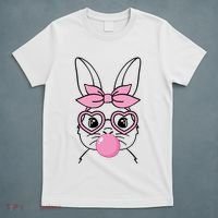 Easter Bunny Bubble Gum Cute T-Shirt thumb 5