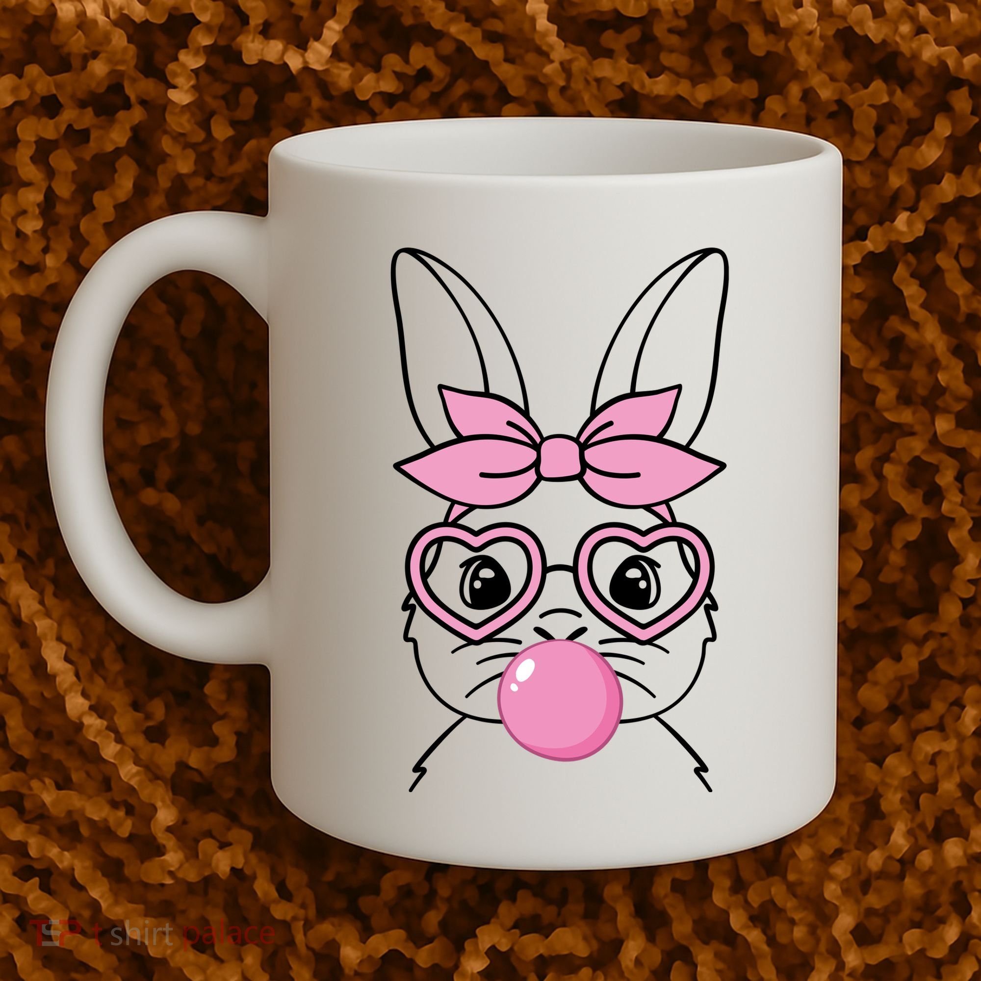 Easter Bunny Bubble Gum Cute Coffee Mug