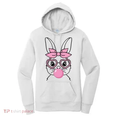 Easter Bunny Bubble Gum Cute Women's Hoodie